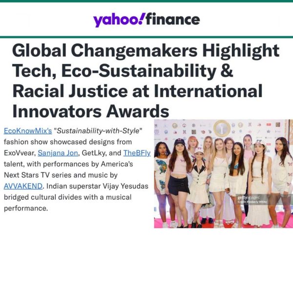 Yahoo Finance Eco-Sustainability & Racial Justice at International Innovators Awards